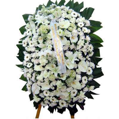 Coroa de Flores Branca